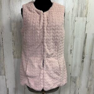 Activology Soft Pink Fleece Quilted Vest‎